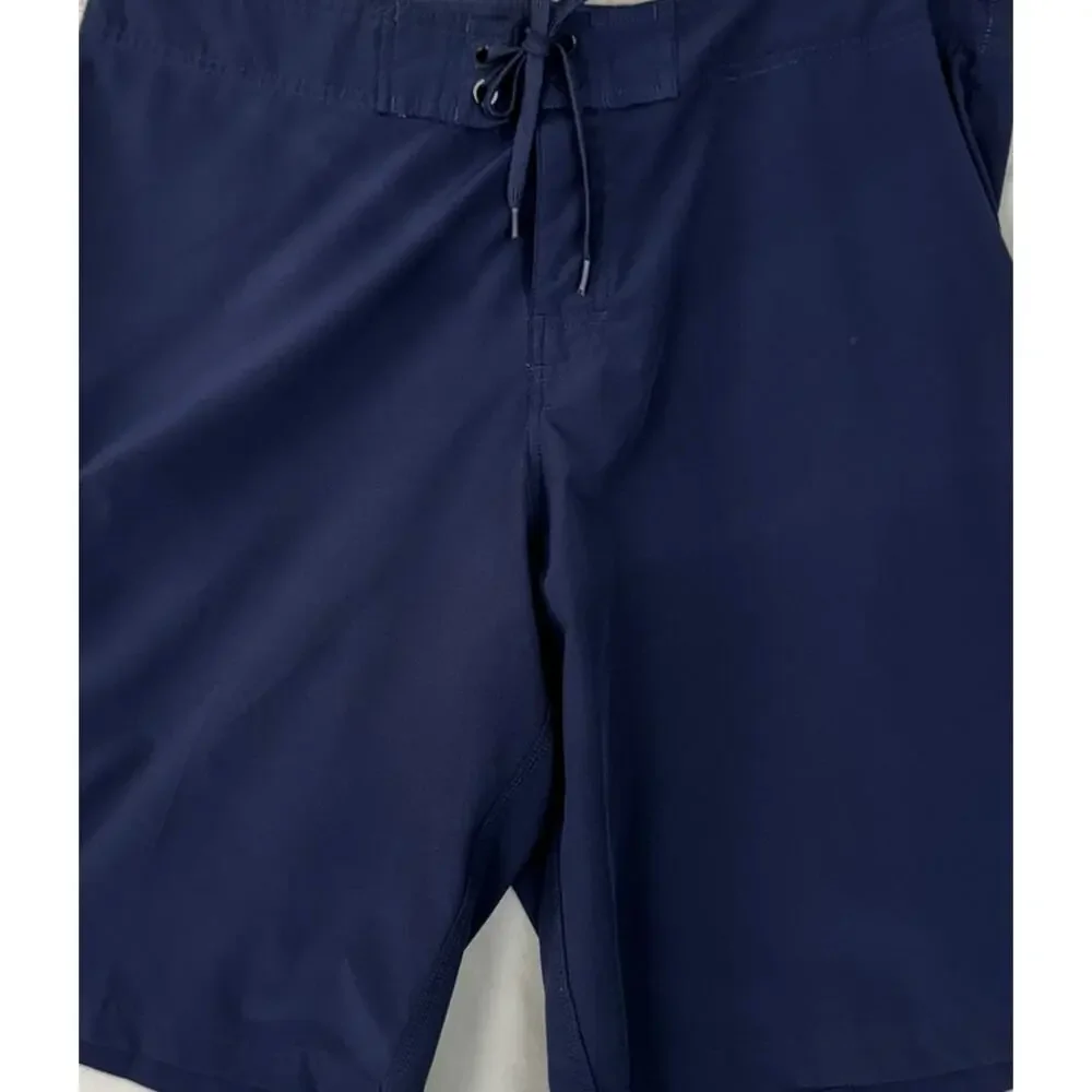 Panama Jack Mens Navy Blue Board Shorts Size 36 Polyester Spandex